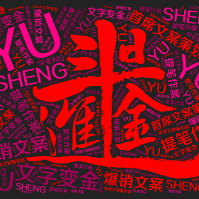 Word2art Wallpapers-首席文案策划官 YU SHENG 爆销文案 提笔作案 文字变金